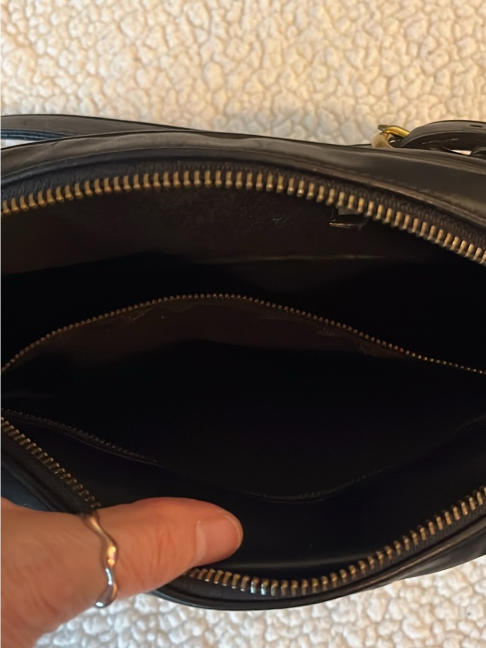 Coach Black Leather Shoulder Bag - Picture 3 of 6